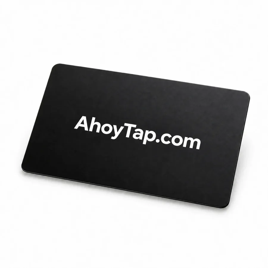 Ahoy Card · matte black NFC card